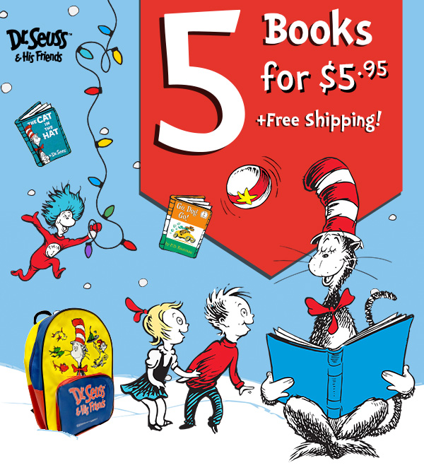 5 Books for $5.95 + Free Shipping